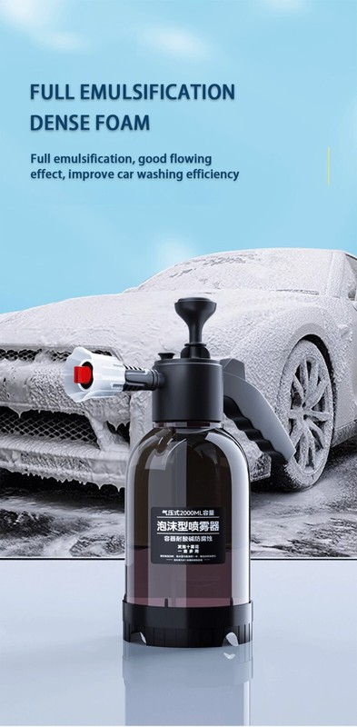 2L Car Foam Wash Sprayer Air Pressure Spray Cleaning Washer Nozzles Accessories gallery