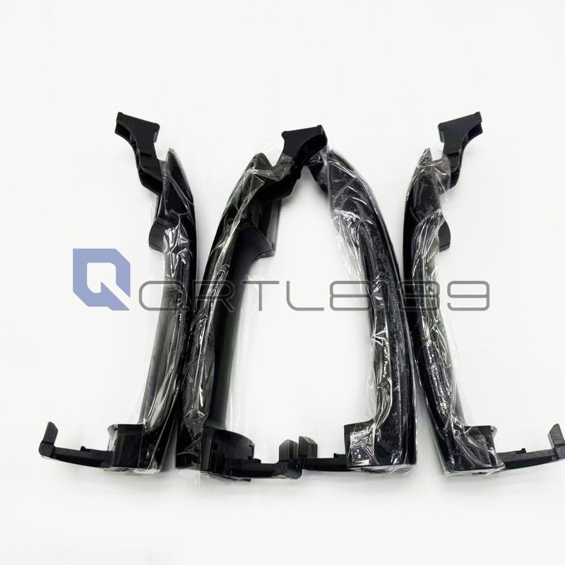 Front Rear Outside Door Handle Kit Glossy Black For 2011-2019 Tundra Sequoia gallery