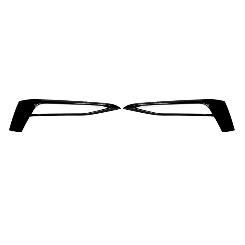 2Pcs Gloss Black Front Bumper Fog Light Cover Trim For BMW G30 G31 G38 2017-2020 gallery