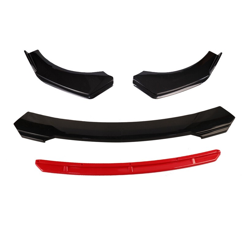 For BMW 740i 750i Series Front Bumper Lip Spoiler Splitter Gloss Black Red gallery