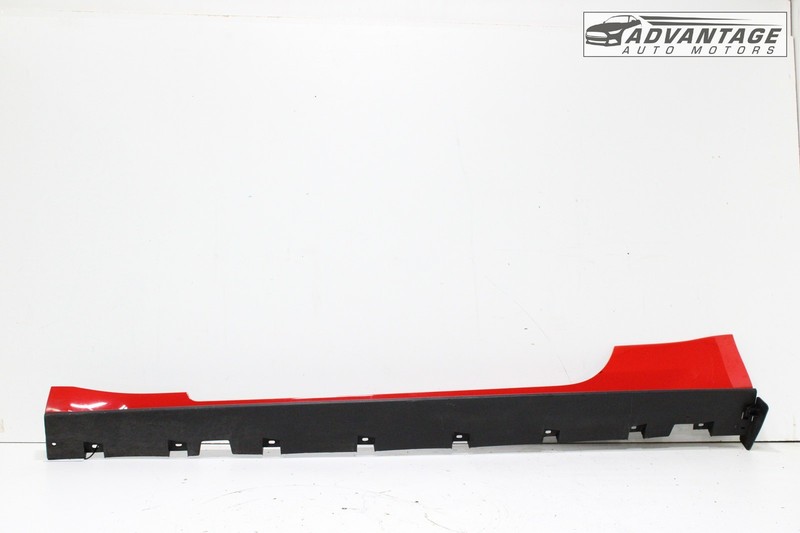 2015-2023 FORD MUSTANG COUPE LEFT SKIRT ROCKER COVER MOLDING PANEL RACE RED OEM