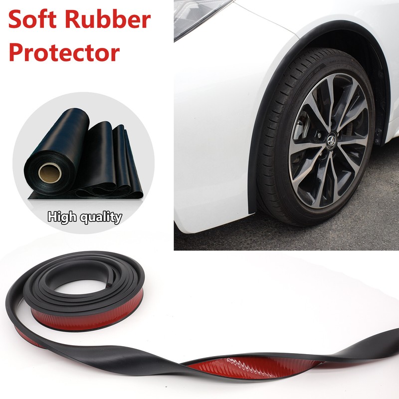 10' Extra Wide Arches Fender Flares Wheel Eyebrow Trim Strip Arch Lip Protector; gallery