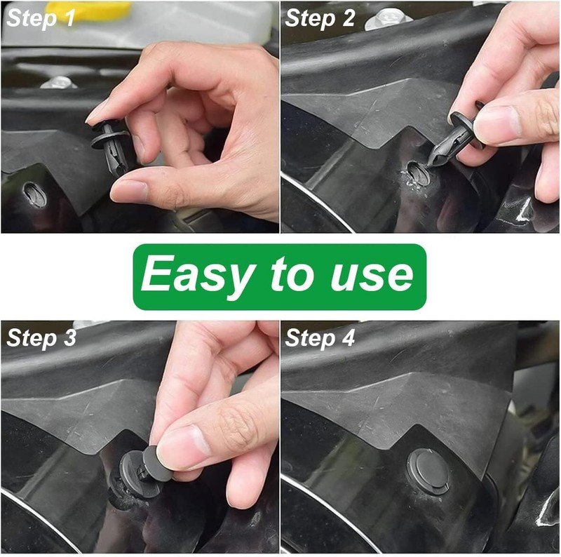 For Nissan Fastener Box Set Bumper Fender Liner Push Type Retainer Clips 6 sizes gallery