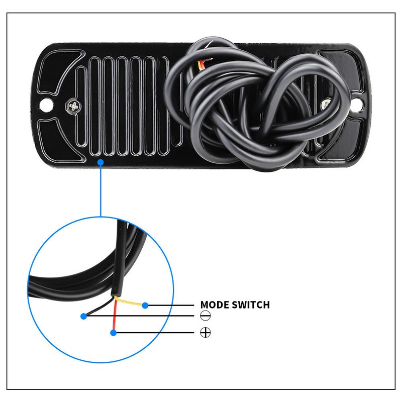 Waterproof 12LED 36W Strobe Light Car Motorcycle Emergency Warning Lights 12-24V gallery