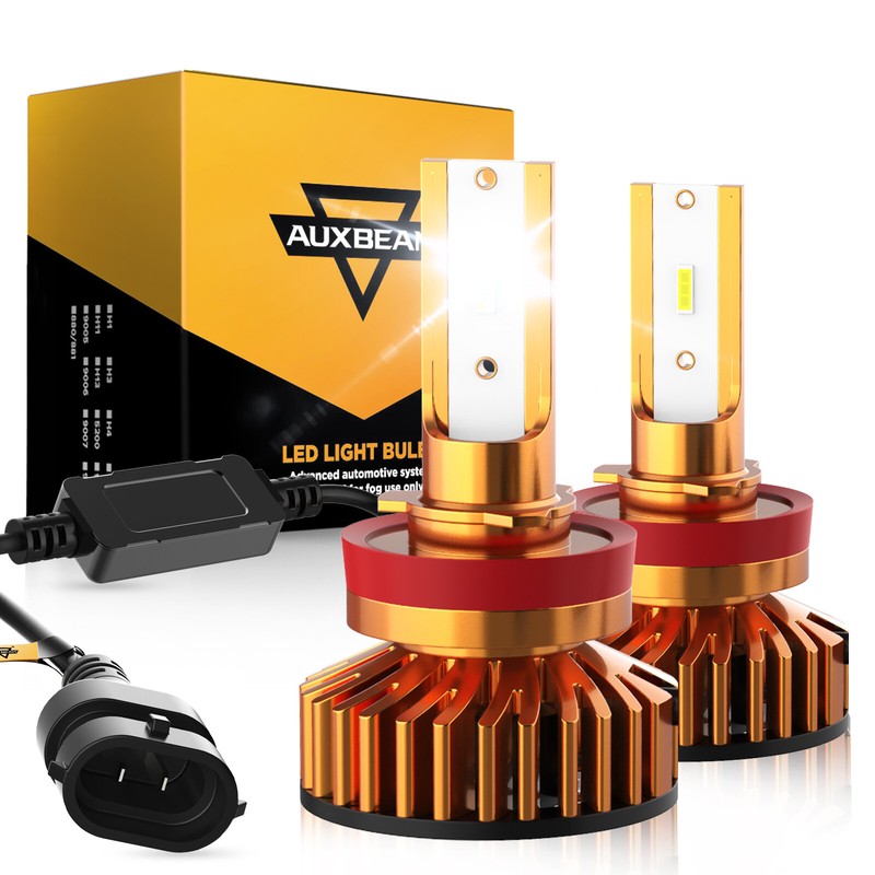 AUXBEAM LED Car Headlight H11 Low Beam Bulbs Kit 6500K Ultra Bright F-F2 Series