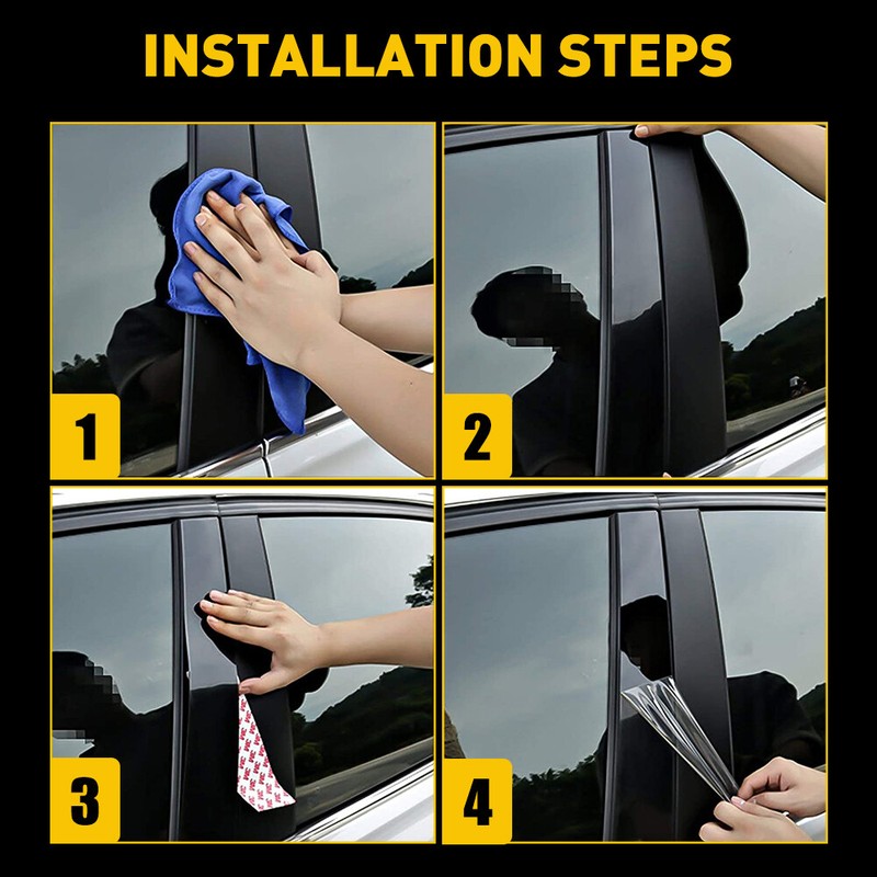 For 2017 2018 2019 2020 2021 HONDA CRV Pillar Post Window Door Trim Cover EOA gallery