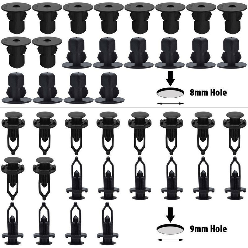 100x For TOYOTA & LEXUS Trim Panel Clips Bumper Fender Push Pin Rivet 7 8 9mm gallery