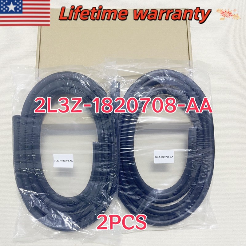 Front Door Weatherstrip Seal Fits For Ford F150 F250 Pickup Truck (2-Piece Set
