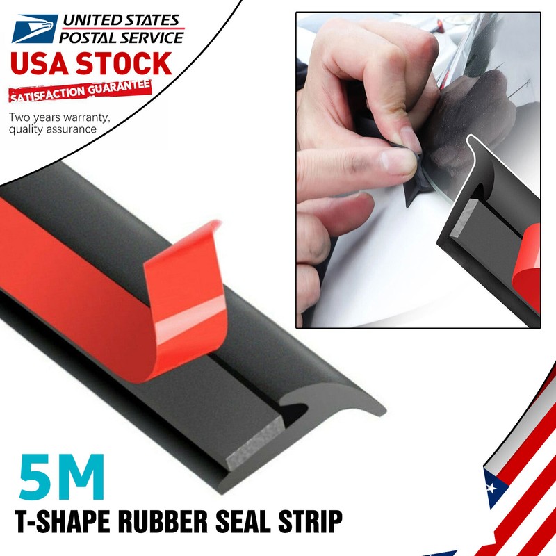 16ft For Chevrolet T Shape Rubber Car Seal Weather Strip Door Edge Moulding Trim