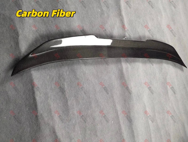 Fits BMW 5 Series E60 M5 Sedan 04-10 Glossy Black/Carbon Fiber Rear Spoiler Wing