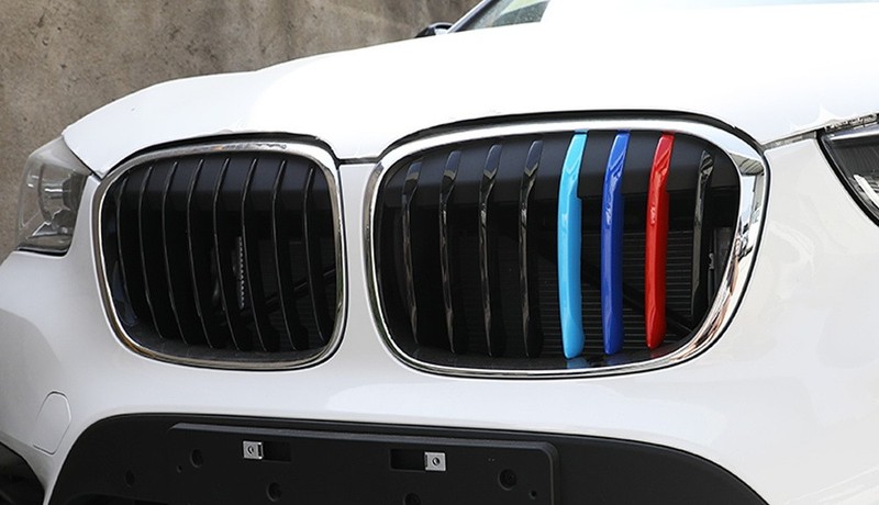 ///MSport 3-Color Grille Insert Trims For 16-19 BMW X1 Sport Center Kidney Grill gallery