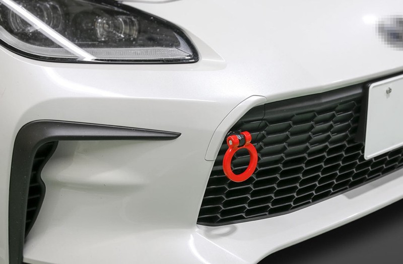 JDM Red Track Racing Tow Hook Ring For 22+ Subaru BRZ, Toyota GR86 Front Bumper gallery
