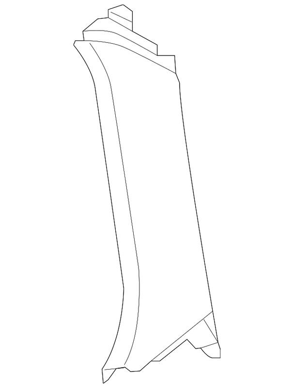 Genuine Audi Body C-Pillar Trim Panel 4K9-867-287-G-25M