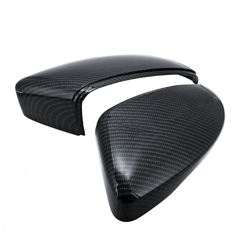 Pair Carbon Fiber Look Mirror Cover Cap for VW Passat CC Scirocco Beetle Jetta . gallery