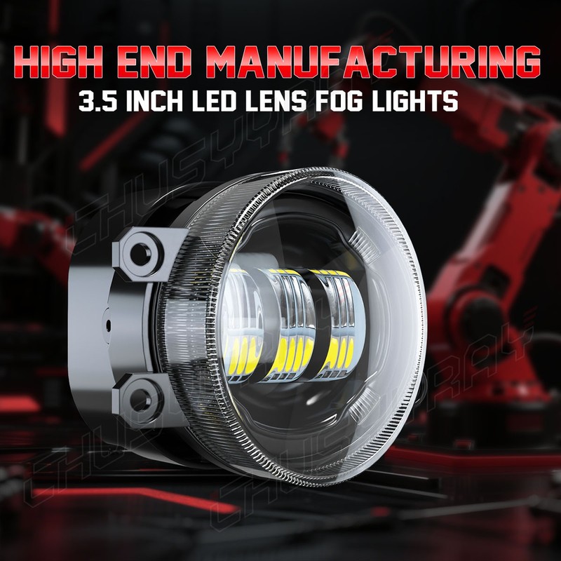 White Front Bumper LED Fog Lights Assembly For TOYOTA SIENNA 2011-2020 gallery