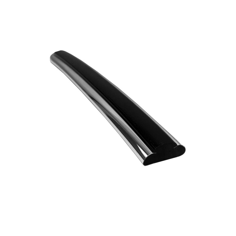 13/25" Wide Matte Black w/ Chrome Extruded Trim Molding | 60' Roll | #7246002-R gallery