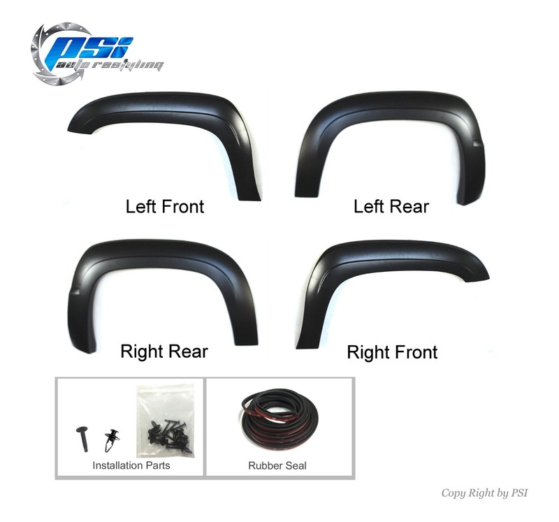 OE Style Paintable Fender Flares Fits 2007-2013 Chevrolet Avalanche Full Set gallery