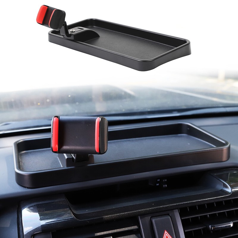 Car Center Console Phone Stander Bracket with Tray For 4Runner 2010+ Accessories
