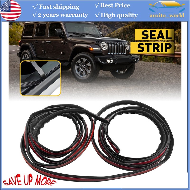 4M V-Shape Car Door Window Edge Moulding Trim Weatherstrip Seal Strip Rubber W