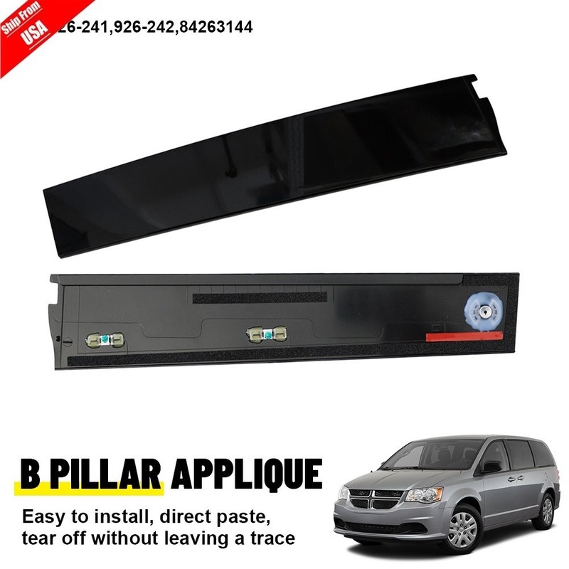 926-241 926-242 B Pillar Door Trim Molding Fit for Cadillac Chevy GMC 2015-2020