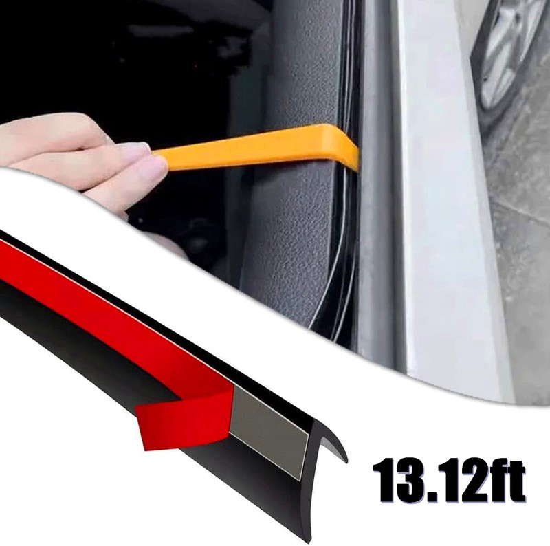 For Volkswagen 13ft V Shape Car Side Window Edge Moulding Rubber Door Seal Strip