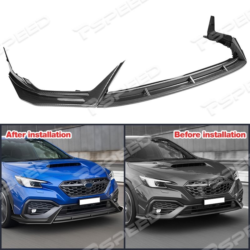 Carbon Painted Car Front Bumper Spoiler Lip Trim For Subaru WRX CS-Style 2022-25 gallery