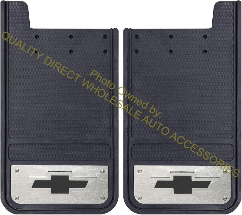 Mudflaps Authentic Chevrolet Steel Plated Heavy Duty Rear 12″ x 23″ Mud Flaps