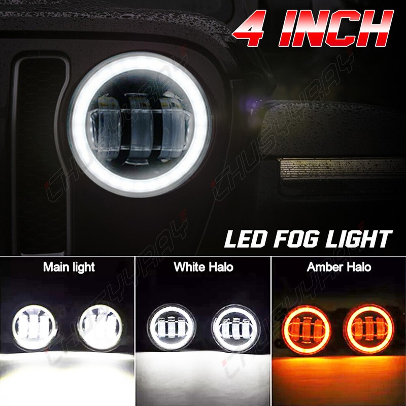 4" Inch LED Halo Fog Light Angel Eyes DRL Lamp For Chrysler PT Cruiser 2006~2010 gallery
