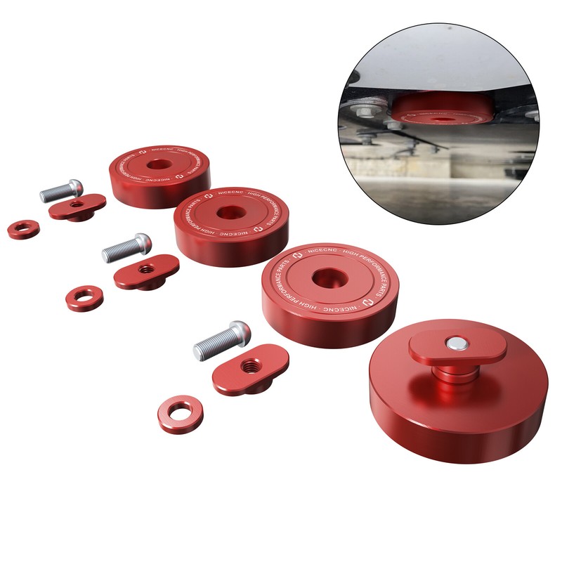 For Corvette C5 C6 C7 C8 Z06 ZR1 Lift Jack Pads Jacking Pucks Aluminum – Red