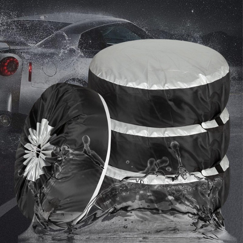 80*47cm Polyester Car Spare Tire Storage Cover Waterproof SUV Wheel Protector 1X