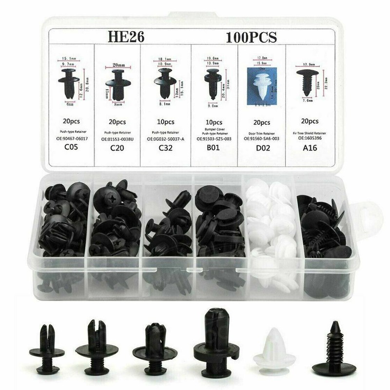 For Toyota Corolla 2003-2022 Retainer Clips Replacement Bumper Push Rivet Clips gallery
