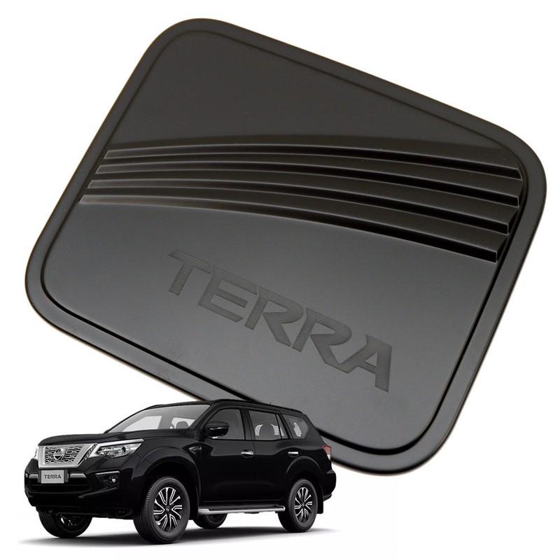 Fuel Cap Oil Tank Cover Trim Matte Black For Nissan Terra SUV 2018 2019