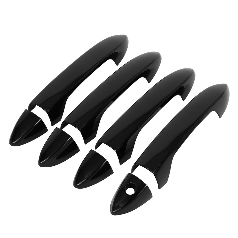 Outside Door Handle Covers For 13-17 Accord 9th Front Rear LH RH Glossy Black gallery