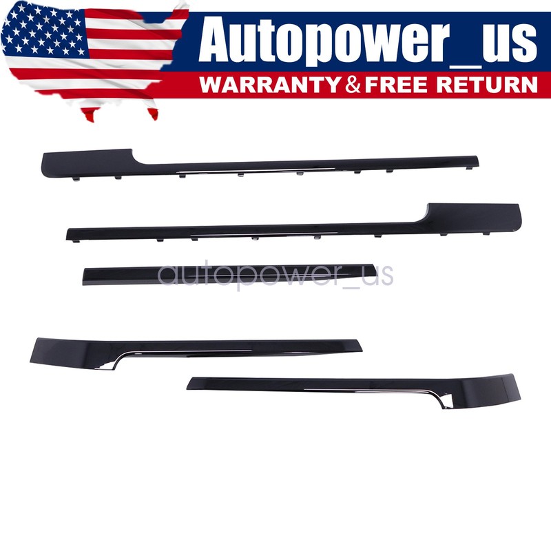 All Black Door Side Body Molding Trim Strip Kits fits 2013-22 Range Rover L405