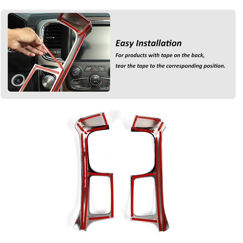 Center Console Dashboard Side Panel Trim Cover Outlets For Dodge RAM 1500 10-17 gallery
