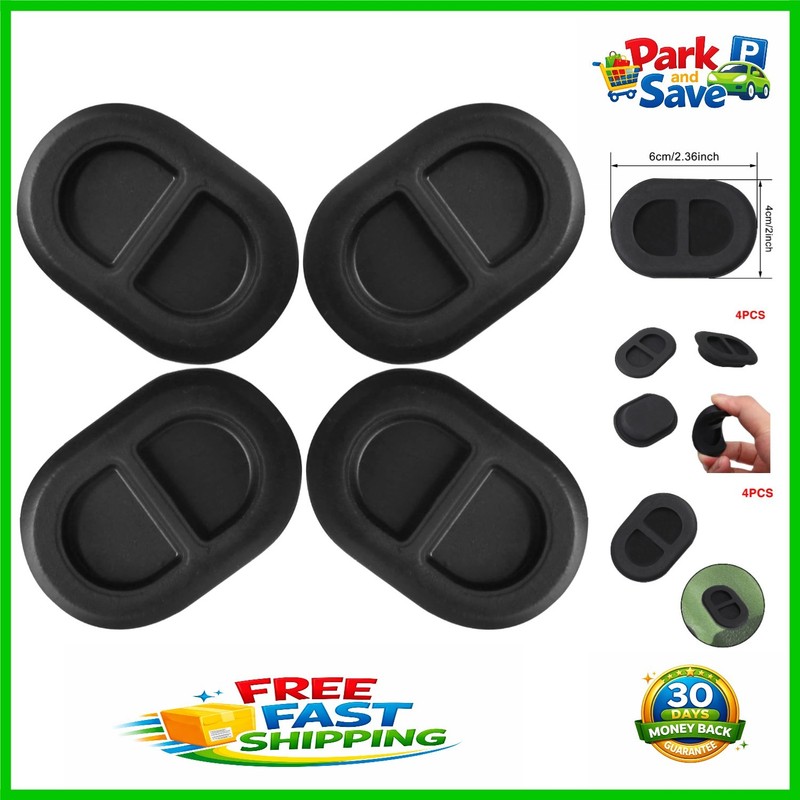 Weather-Resistant Rubber Drain Plugs for Jeep Wrangler JK/JL – 4 Pack, Easy Fit