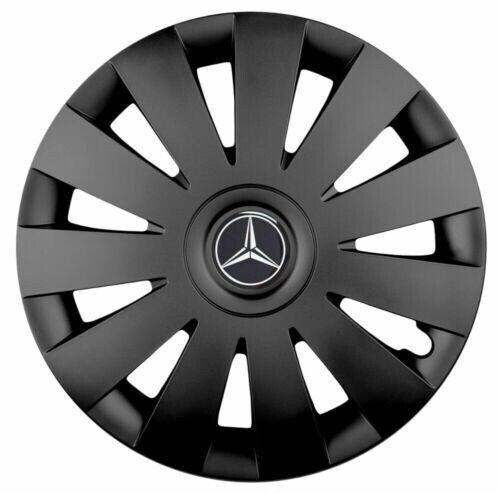 4x75mm Matte Black Wheel Center Rim Hub Caps Badge For Most Models MercedesBenz gallery