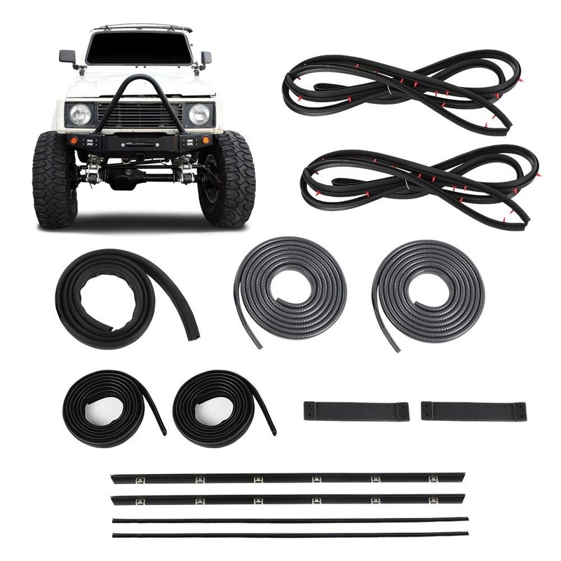 For Suzuki Samurai SJ410 SJ413 Door Window Trim Molding Seal Garnish Whisker Set