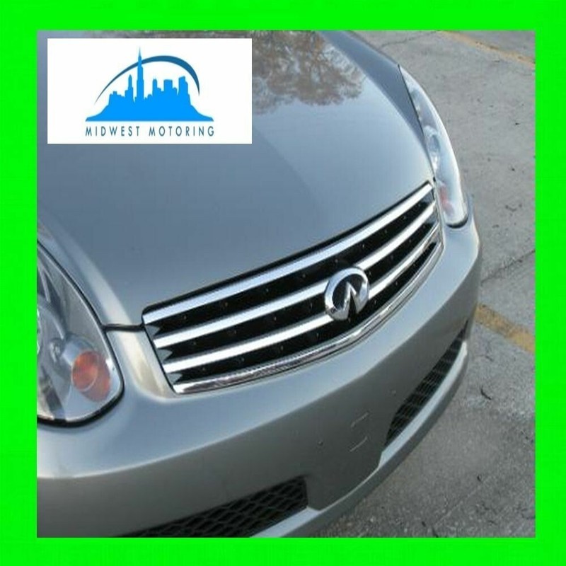 FOR 03 04 05 06 07 08 INFINITI G35 CHROME TRIM FOR GRILLE GRILL SEDAN COUPE