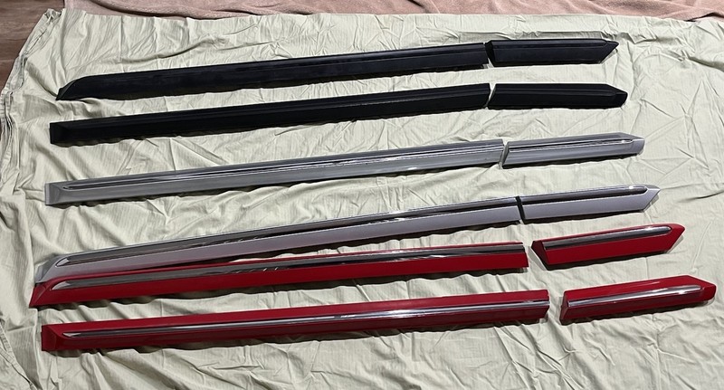 2012 – 2019 Volkswagen VW Lower Door Trim Gloss Red, Silver, Black OEM READ