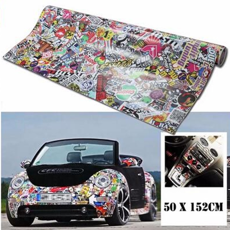 Vinyl Decal Car Bomb Wrap Sheet Cartoon Panda Graffiti DIY Sticker Water Proof gallery