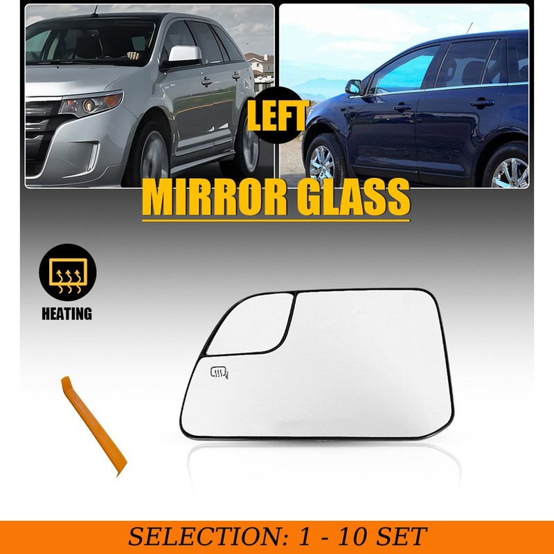 1-10PCS Tow Mirror Glass Fit 2011-2015 Lincoln MKX Clear Heated Left CT4Z17K707C