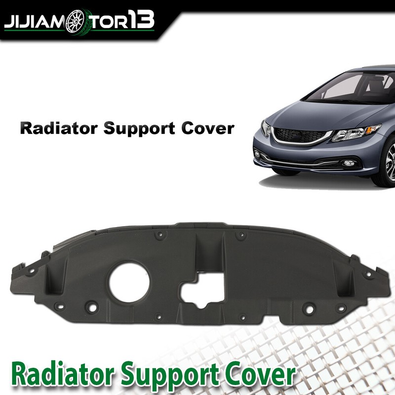 Front Radiator Support Cover Plastic Black Fit For 2013-2015 Honda Civic Sedan