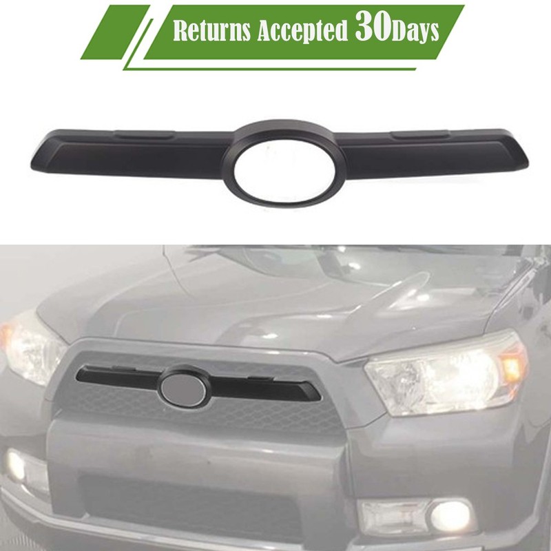 Matte Black Front Grille Cover Trim Replace For 4Runner 2010-2013