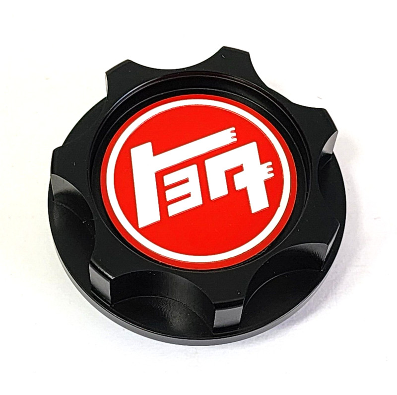 BLACK CNC BILLET OIL ENGINE FILLER CAP FOR FJ CRUISER SCION COROLLA SCHOOL TEQ