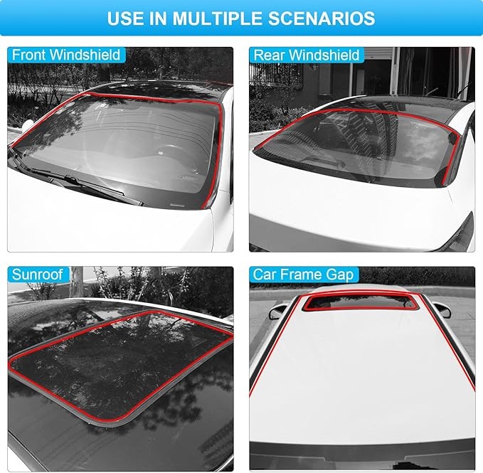 3m/10ft MODIGT High Quality Rubber Roof Windshield Seal Trim for Dodge Models gallery
