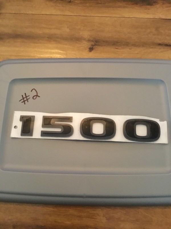 Dodge Ram MATTE FLAT BLACK RAM 1500 Emblem Nameplate