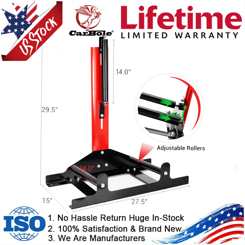 New Rolling Wheel Detailing Stand Heavy-Duty Tire Cleaning & Polishing Roller