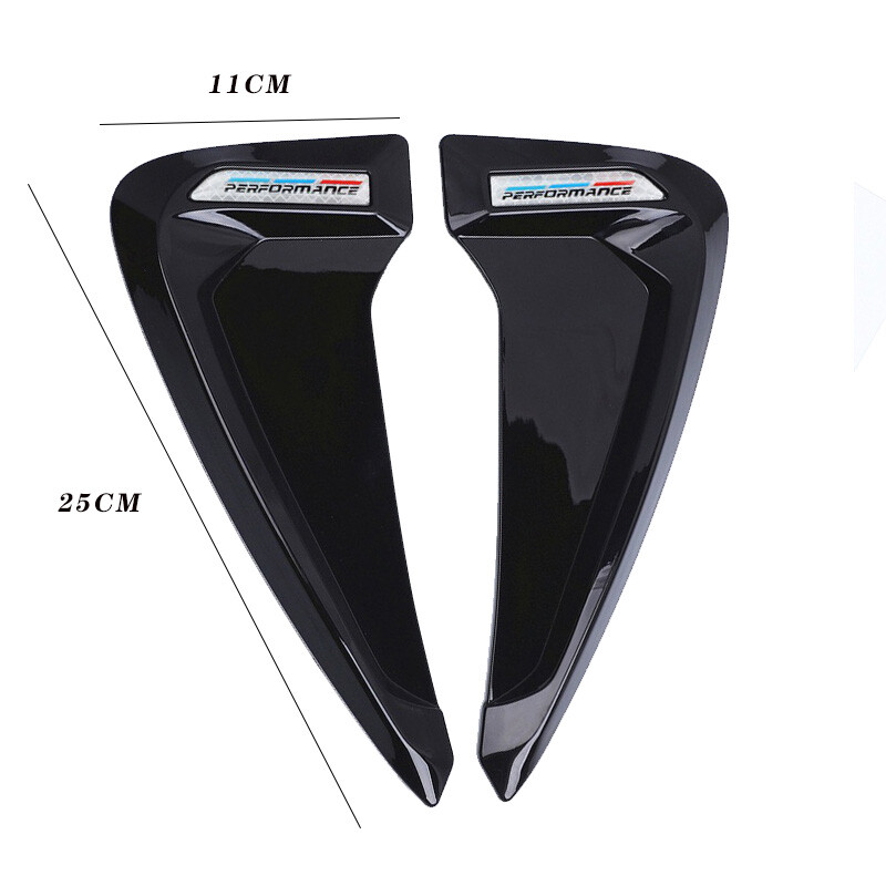 Performance Side Fender Vent Trim Cover Glossy Black For BMW's full car series gallery
