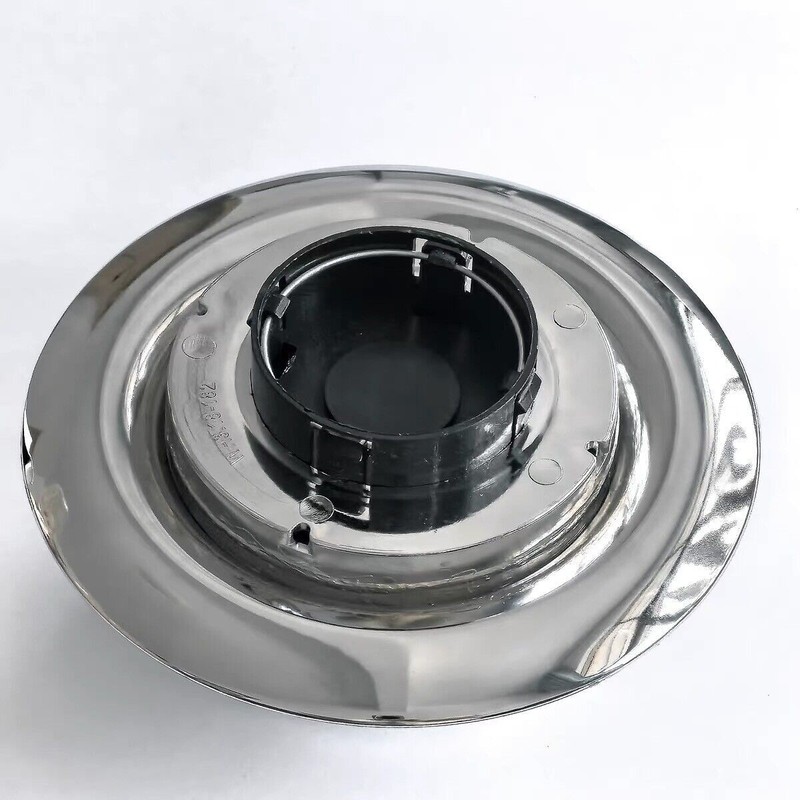 Mercedes Silver Floating Center Cap Forgiato XL Hubcap Rim Emblem gallery